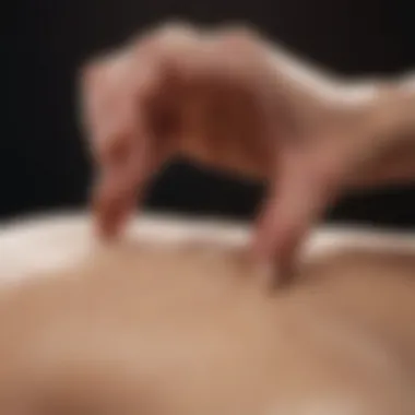Acupressure Techniques for Relief Diagram illustrating acupressure techniques for alleviating discomfort