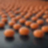 Visual representation of various Adderall tablet sizes