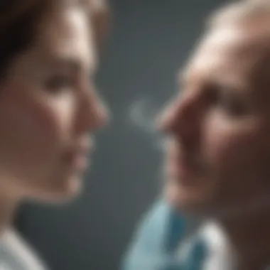 Clinical Examination for Bacterial Pneumonia Diagnosis Medical professional examining patient with pneumonia.
