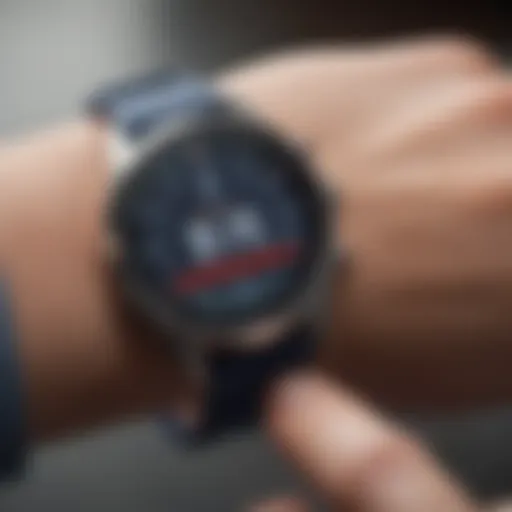 User interface of a blood pressure monitoring app