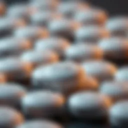 Close-up of Bute tablets designed for equine use