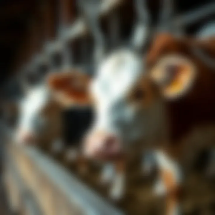 Efficient Feeding Bucket Design Close-up of a calf feeding bucket design