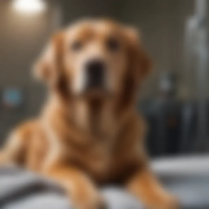 Golden Retriever Undergoing Treatment