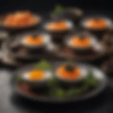 Cultural dishes featuring caviar and fish eggs from different cuisines