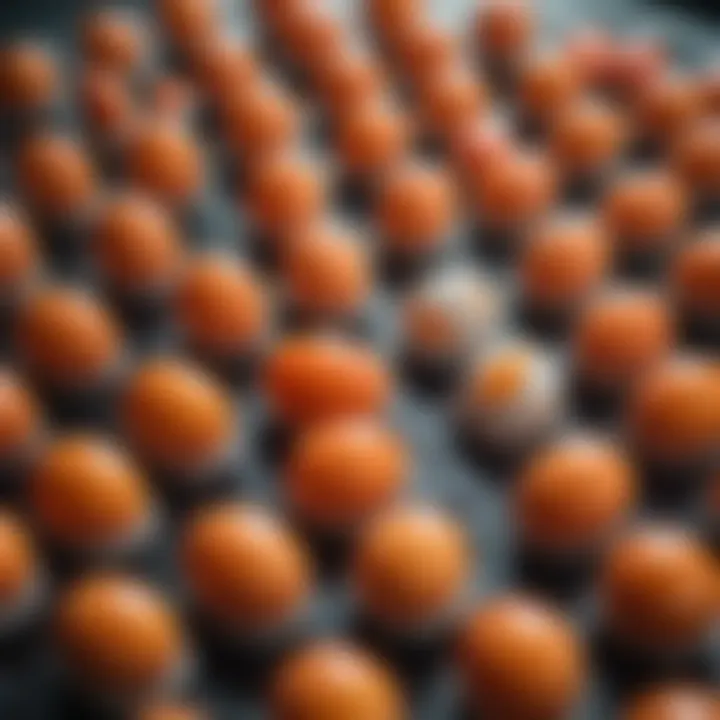 Variety of fish eggs displayed on a platter