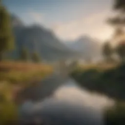 A serene landscape depicting tranquility and restfulness, symbolizing the need for recovery in chronic fatigue.