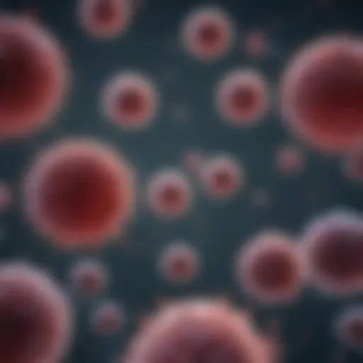 Microscopic view of lymphocytes in CLL