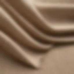 Soft texture of bamboo fabric displayed on a neutral background
