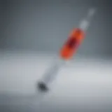 Vial of the Sinopharm vaccine with a syringe