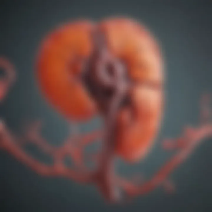 Infographic illustrating symptoms of nephritis