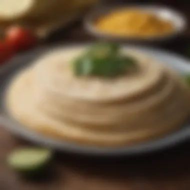 Corn Tortillas for Diabetic Diet A plate of corn tortillas alongside diabetic-friendly ingredients