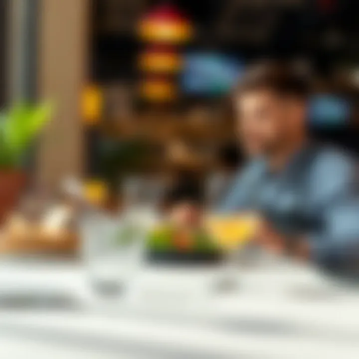 Graphic highlighting customer experience in dining