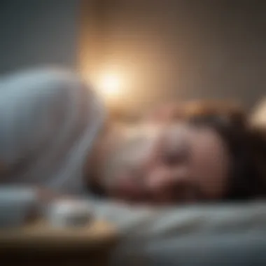 Illustration of psychological factors affecting sleep