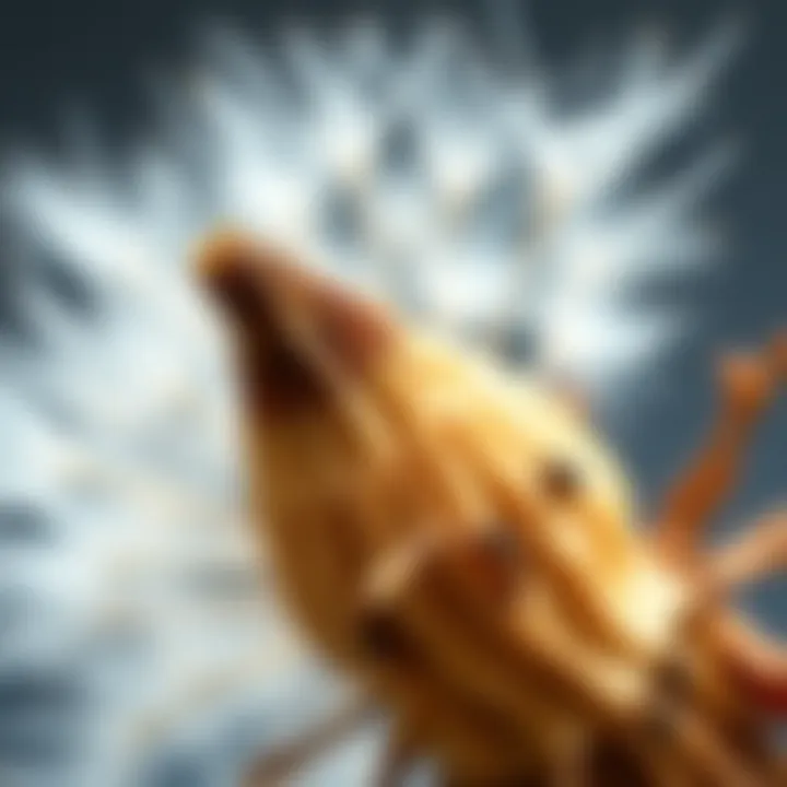 A close-up of dandelion root showing its texture