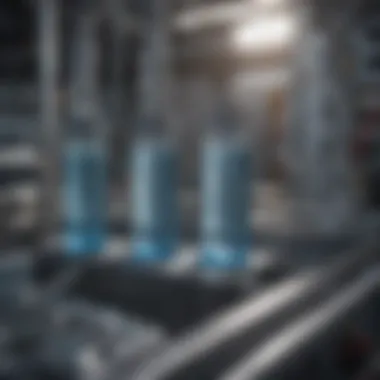 Cutting-edge Technology for Water Purification Close-up of advanced desalination equipment aboard a boat