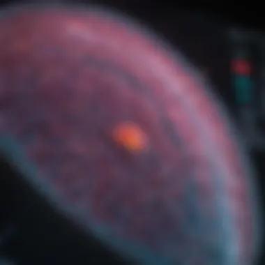 Graph showing statistical data on ovarian cancer detection rates through CT scans.