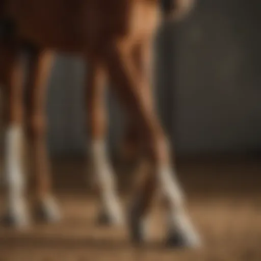 Horse receiving treatment for arthritis