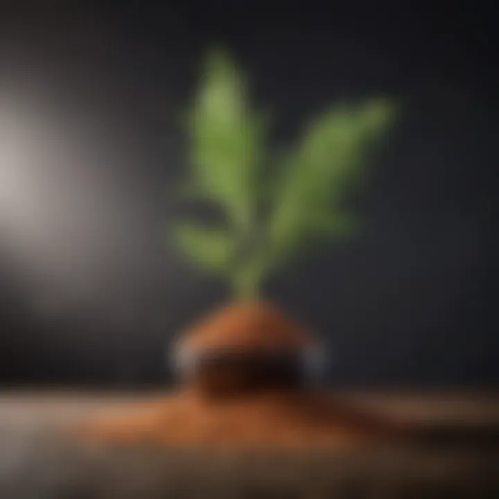 Illustration of quinoa in a balanced diet emphasizing sustainability.