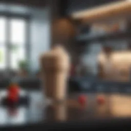 Nutrient-dense protein shake in a modern kitchen setting