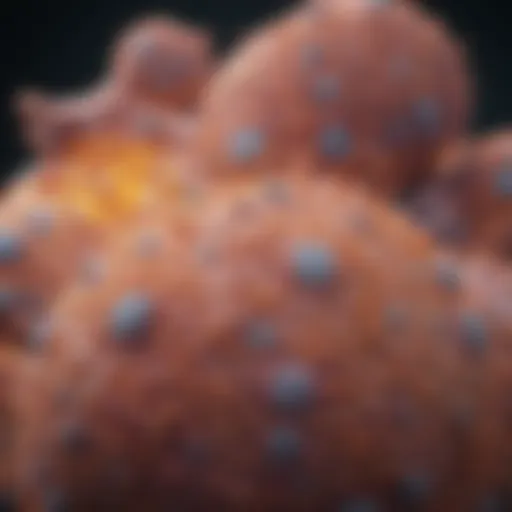 Microscopic view of Ewing sarcoma cells