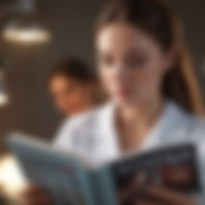 Nurse reading American Nurse Today magazine