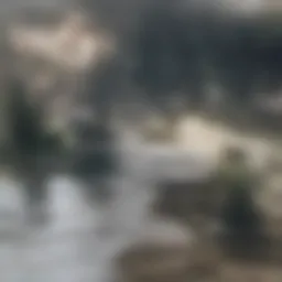 Elegant stone post design in a landscaped garden