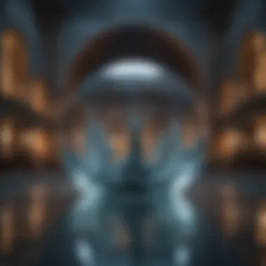 Modern Art Inspired by Atlantis A modern sculpture inspired by Atlantis reflecting its mythical essence.