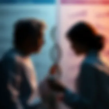 Visual comparison of traditional treatment methods versus genetic testing