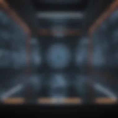 Virtual Cyber Simulation Interface A virtual environment showcasing a cyber simulation interface.
