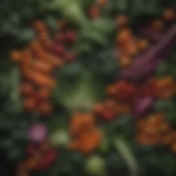 A vibrant array of Korean vegetables highlighting their nutritional value