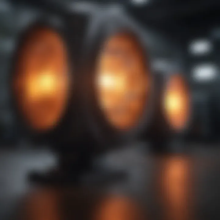 A close-up of advanced LED technology highlighting energy efficiency.