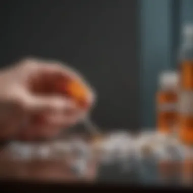 Integrating Lifestyle Changes with Medication A serene environment depicting lifestyle modifications alongside medication.