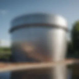 A well-designed rainwater holding tank showcasing innovative architecture.