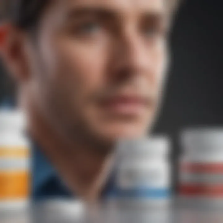 Chart showcasing the composition of various antifungal creams