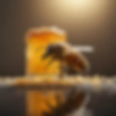 Health Benefits of Royal Jelly Illustration depicting the health benefits of royal jelly