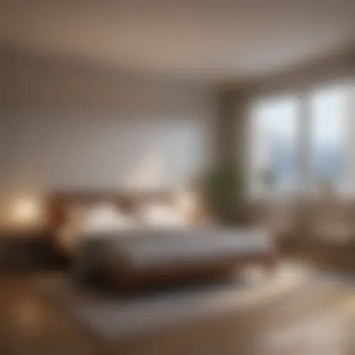 A serene bedroom setting highlighting the tranquility of sleep.