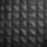 Close-up view of basalt tile texture showcasing its unique patterns and colors