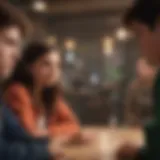 Diverse group of teenagers engaging in discussion