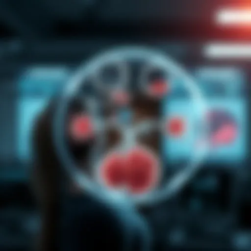 Visual representation of hormonal changes during menopause