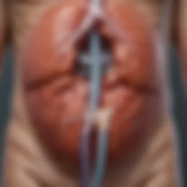 Treatment Approaches for Kidney Pain Illustration depicting treatment options for kidney pain
