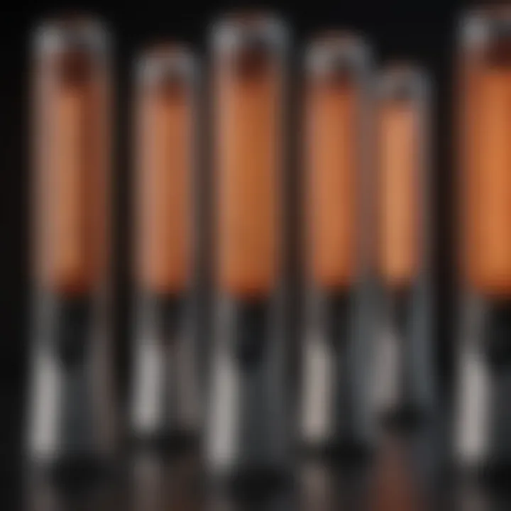 A diagram illustrating different types of personal electric heaters