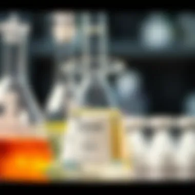 Understanding Lipase Activity A detailed close-up of a laboratory flask filled with lipase enzyme solution.