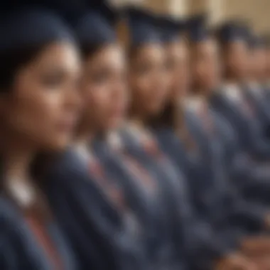 Graph showing increasing enrollment of minorities in higher education