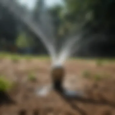 Innovative Nozzle Technology for Optimal Sprinkling Close-up of a high volume sprinkler nozzle design