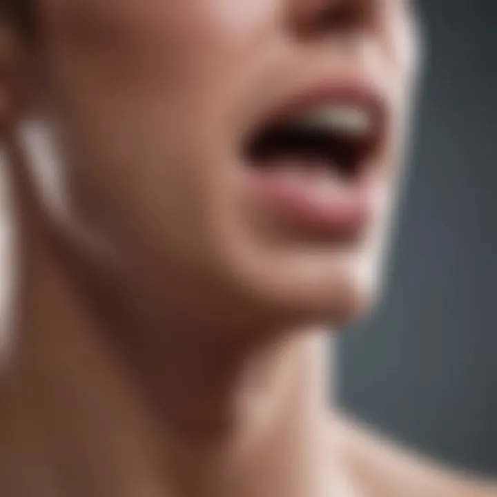 Visual representation of common throat irritants