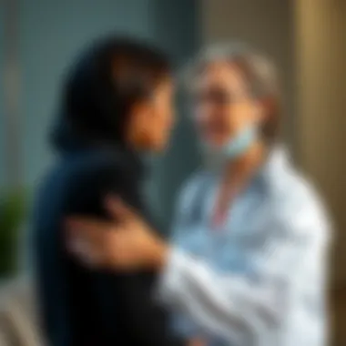 Consulting a Healthcare Professional Consultation between a woman and a healthcare professional