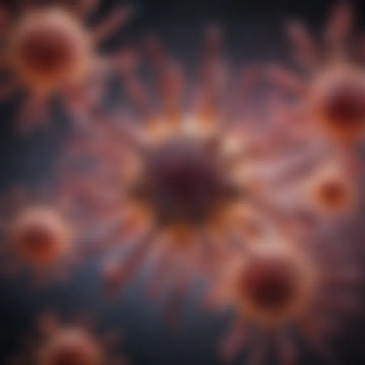 Visual representation of the immune system's response in antibody deficiency