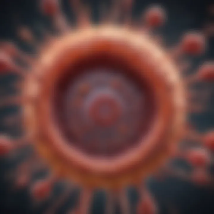 Diagram illustrating immune response mechanisms in intestinal diseases