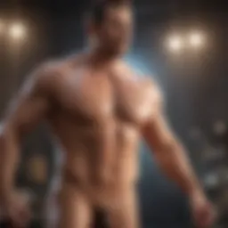 Representation of leptin hormone action in the body