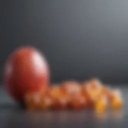 Illustration depicting the connection between vitamins and longevity